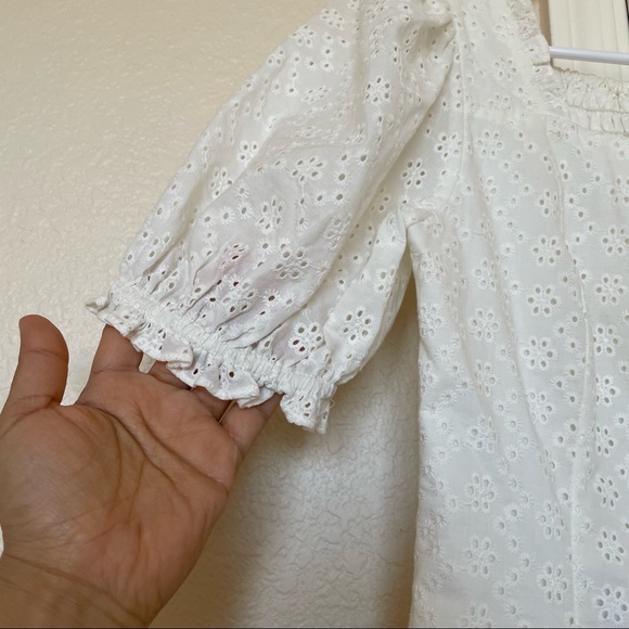 Rachel Parcell Puff Sleeve Eyelet Top - Picture 4 of 9
